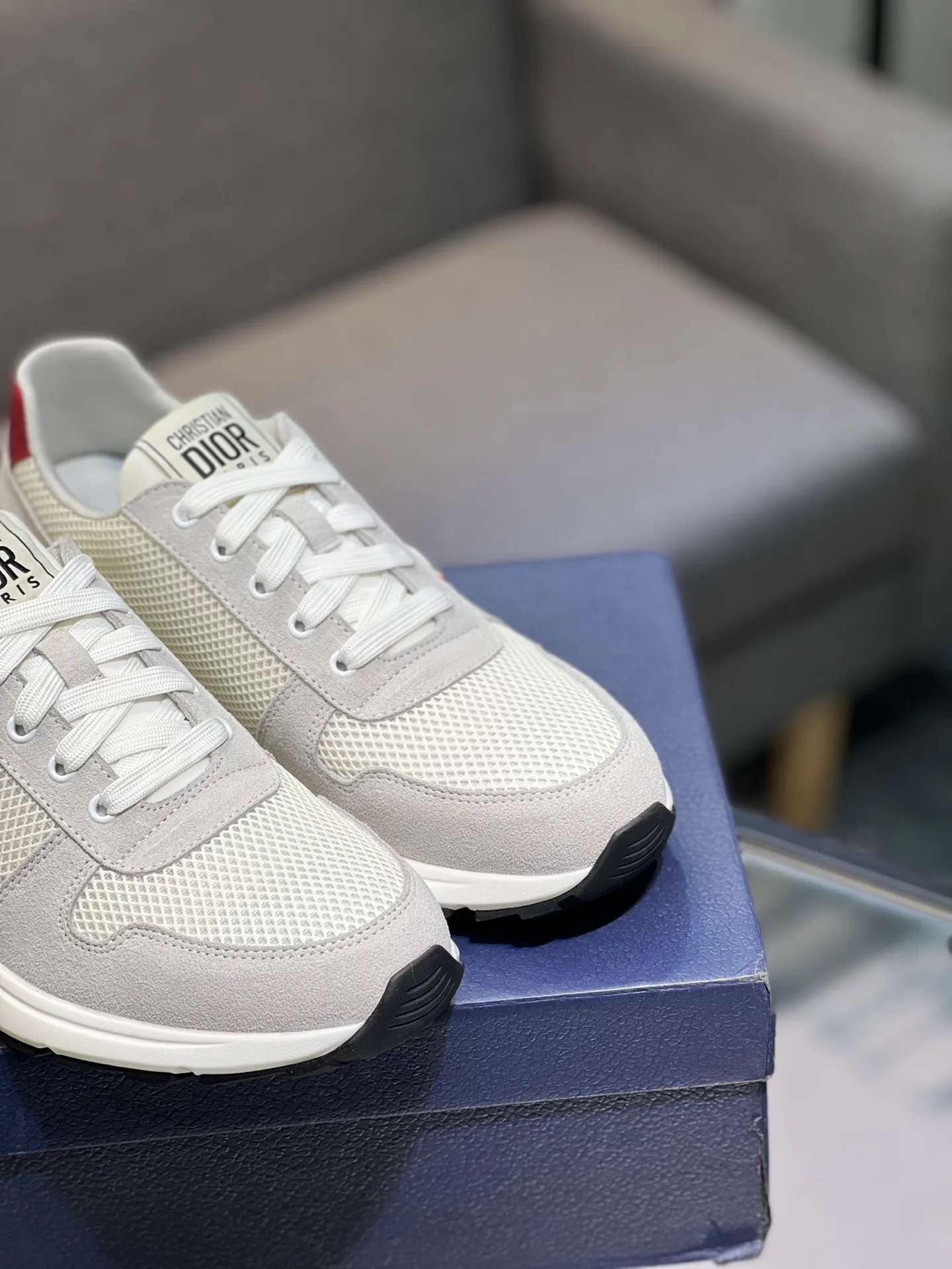 Men's shoes 💰420 [Dior] popular men's shoes, imported mesh splicing material, really inside. Original sole provided by the original factory, 38-45 (45 customized, non-refundable)